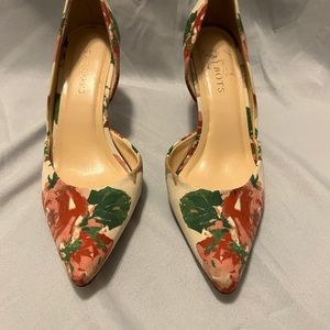 Floral Talbot Heel